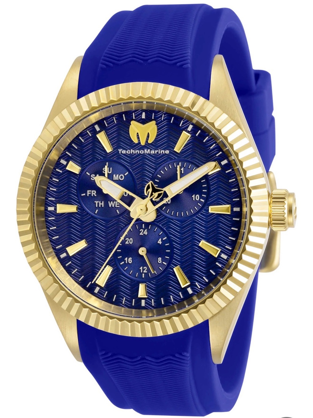 TechnoMarine Seadream by Invicta, Blue and Gold, 42mm and 1-slot Diver Case